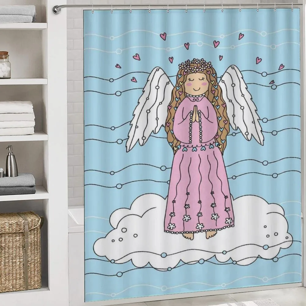 Doodle Girl on Cloud — Detail 4