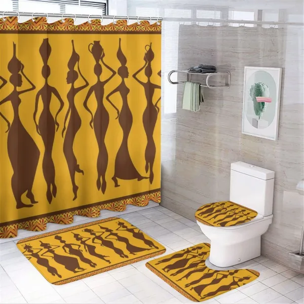 Exotic Females Bohemian Art on a shower curtain