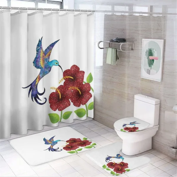Flower Gardenrt on a shower curtain