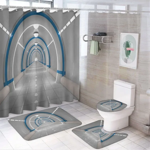 Galaxy Spaceflight on a shower curtain