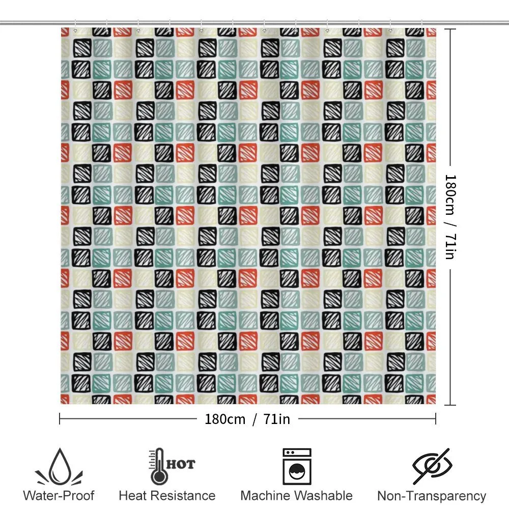 Grid Style Squares Zigzag — Detail 2