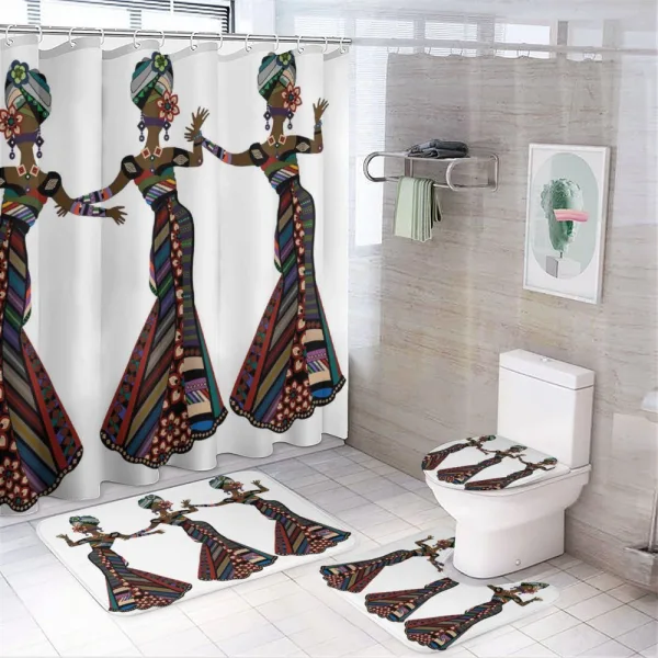 Native Costumes on a shower curtain
