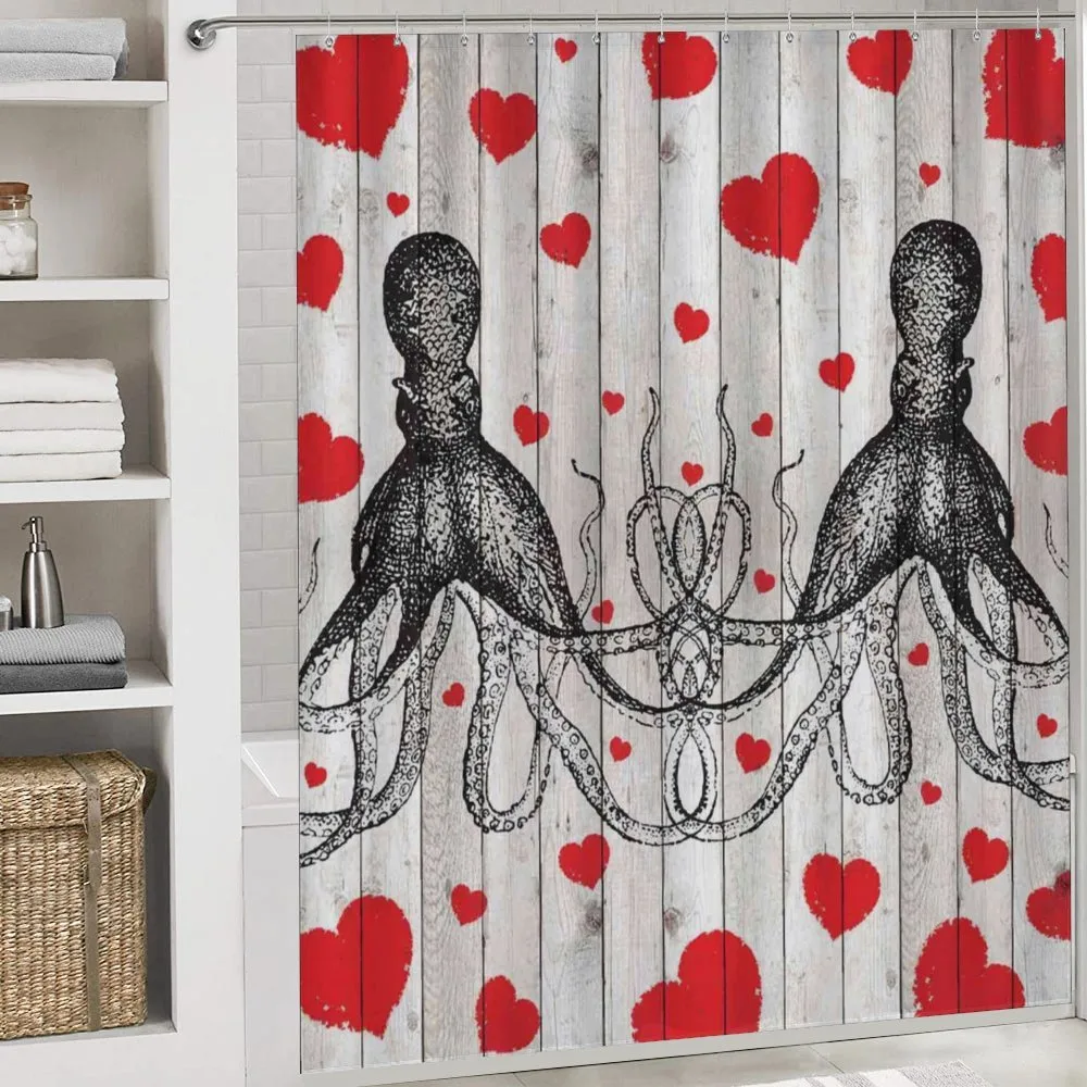 Octopus Sketch and Hearts — Detail 4