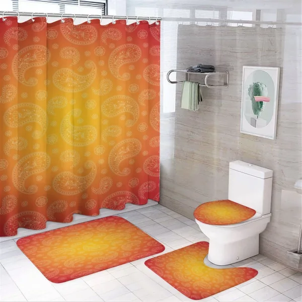 Ombre Floral on a shower curtain