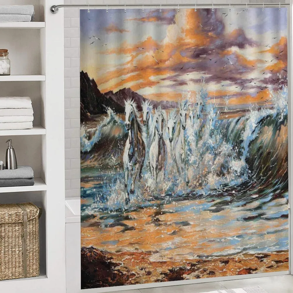 Retro Surreal Horses — Detail 4