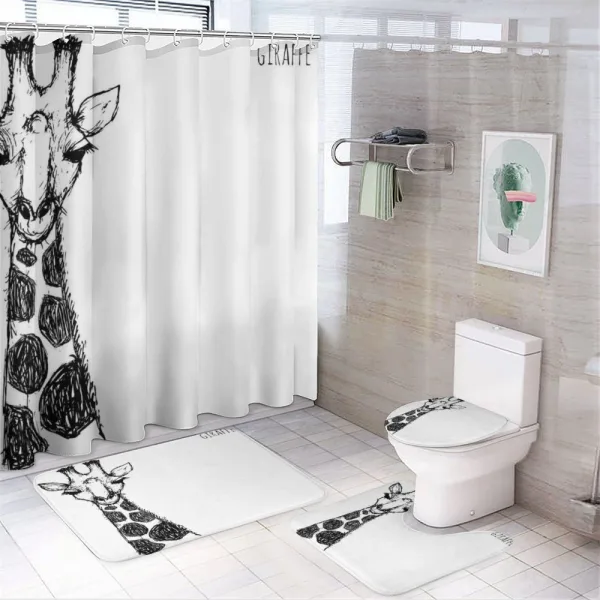 Safari Giraffe on a shower curtain