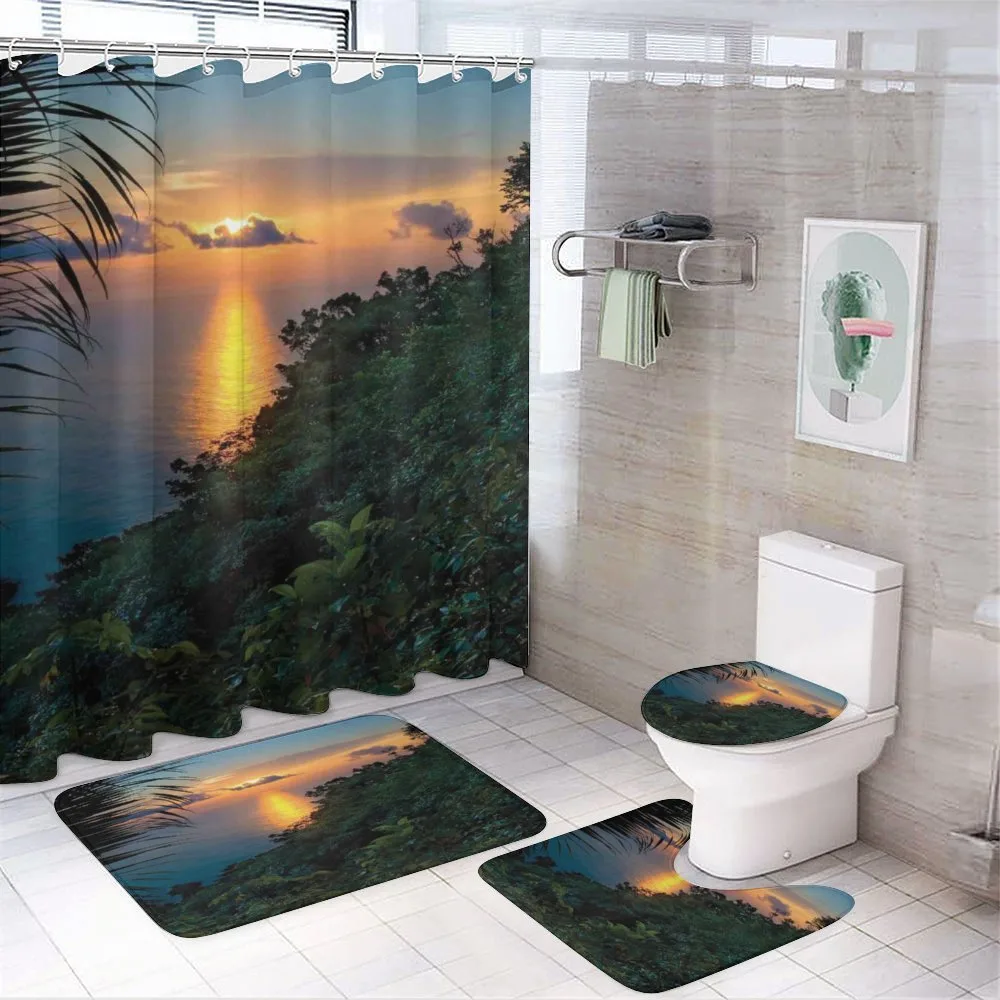 Sunrise on Ocean Seaside — Your design