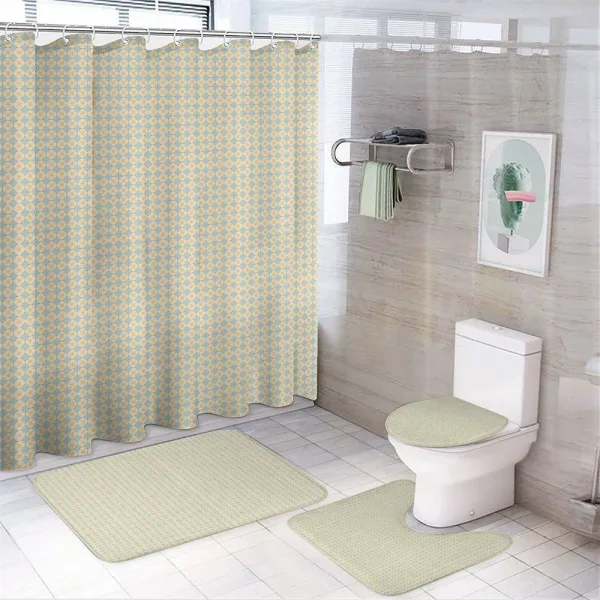 Symmetric Stars and Rhombs on a shower curtain