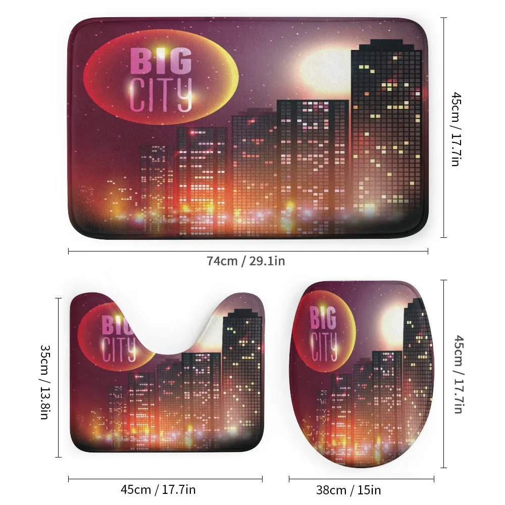 Urban City Night Skyline — Detail 1