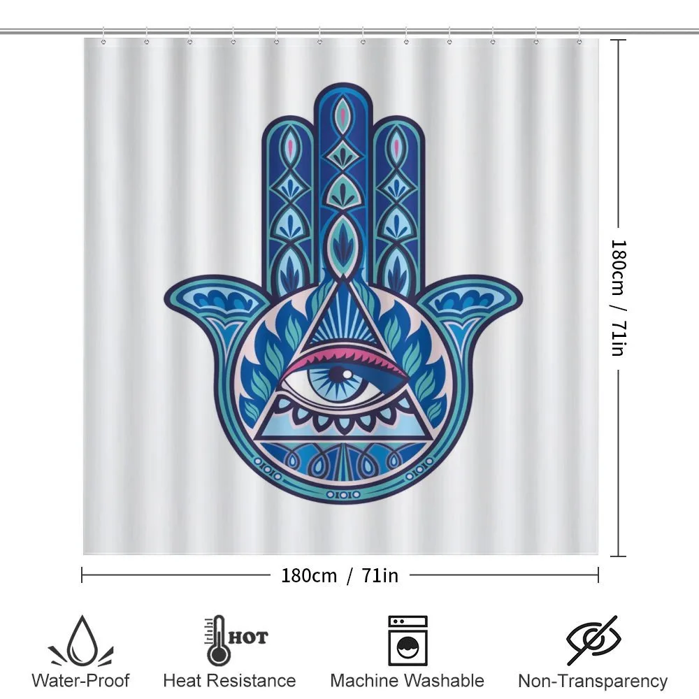 Vibrant Hamsa Triangle — Detail 2