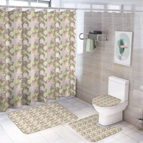 Vintage English Garden Soft on a shower curtain