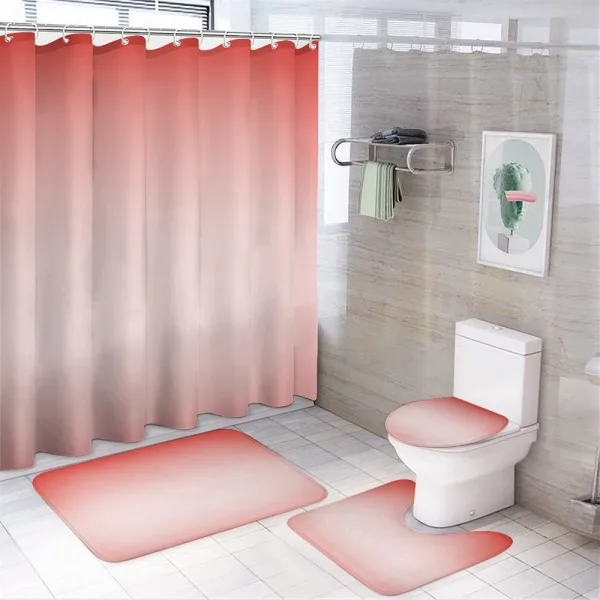 Abstract Ombre Feminine on a shower curtain