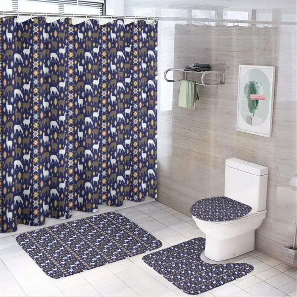 Boho Design Ornament on a shower curtain