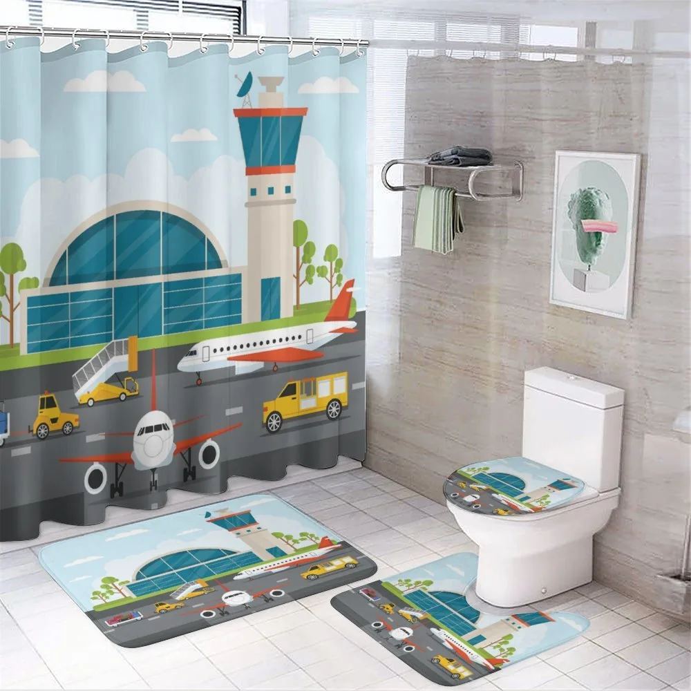 Cartoon Airfield Elements — Your design