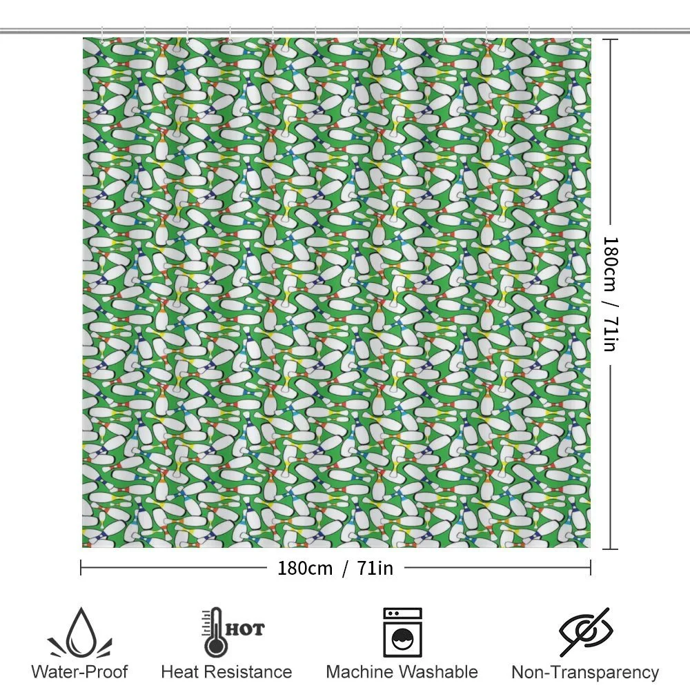 Colorful Pins on Green — Detail 2