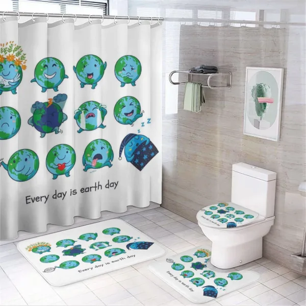 Expressions Face Moods on a shower curtain