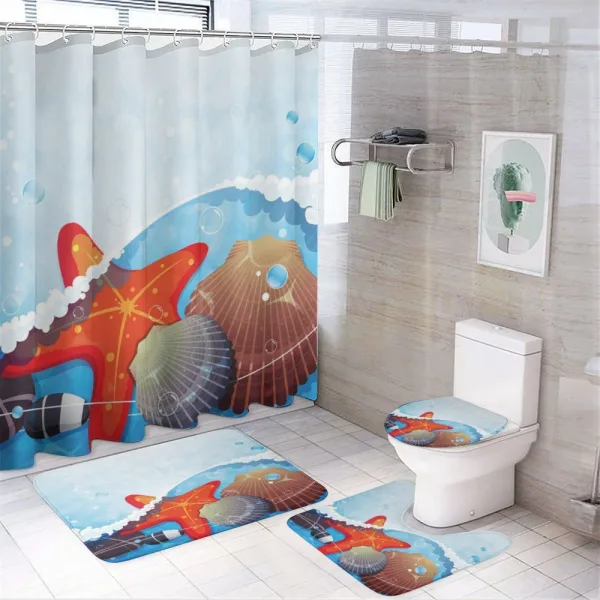 Foaming Ocean on a shower curtain