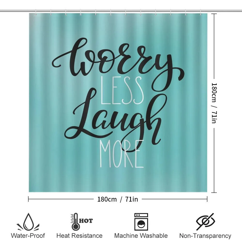 Laugh More Worry Less Text — Detail 2