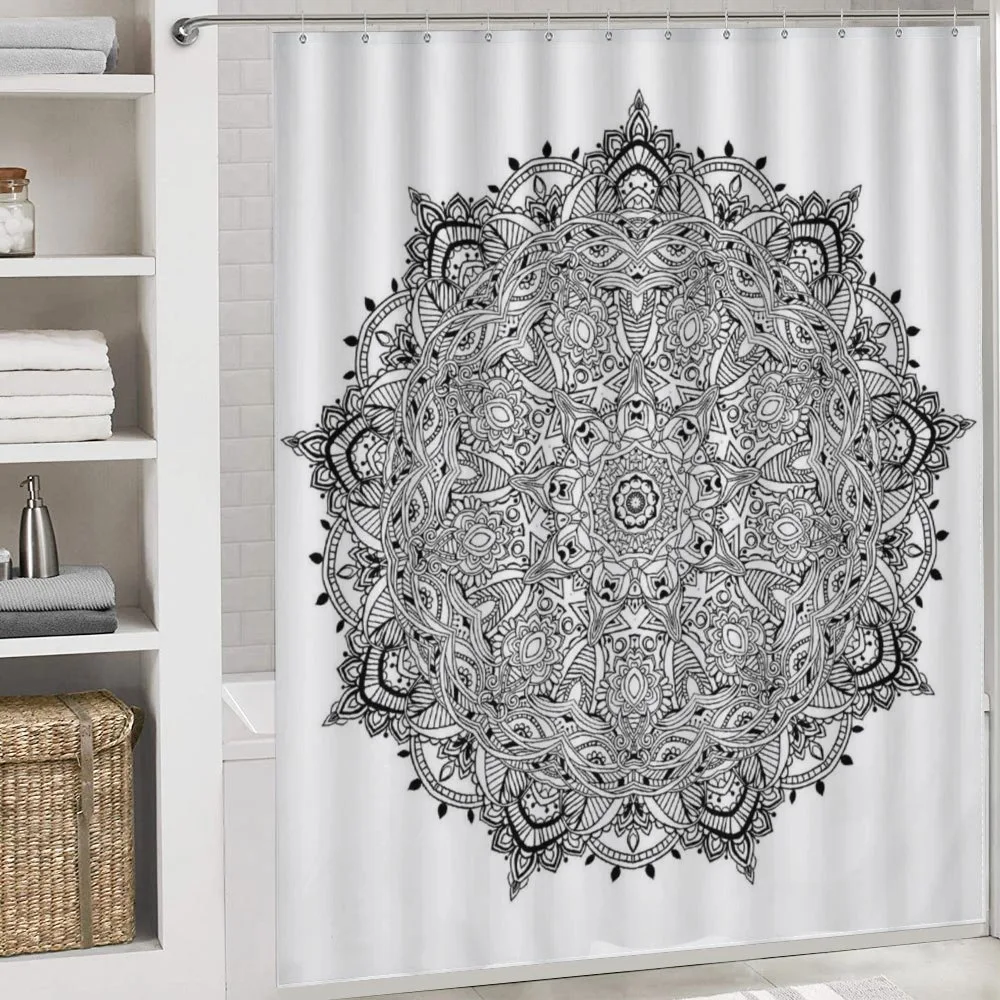 Mandala Art Black White — Detail 4
