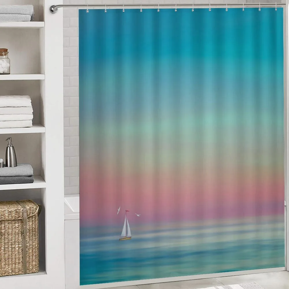 Ombre Calm Sea Tides Artwork — Detail 4
