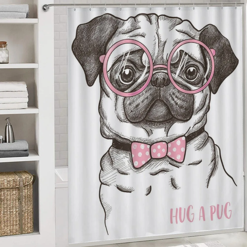 Pug with Bow Glasses — Detail 4