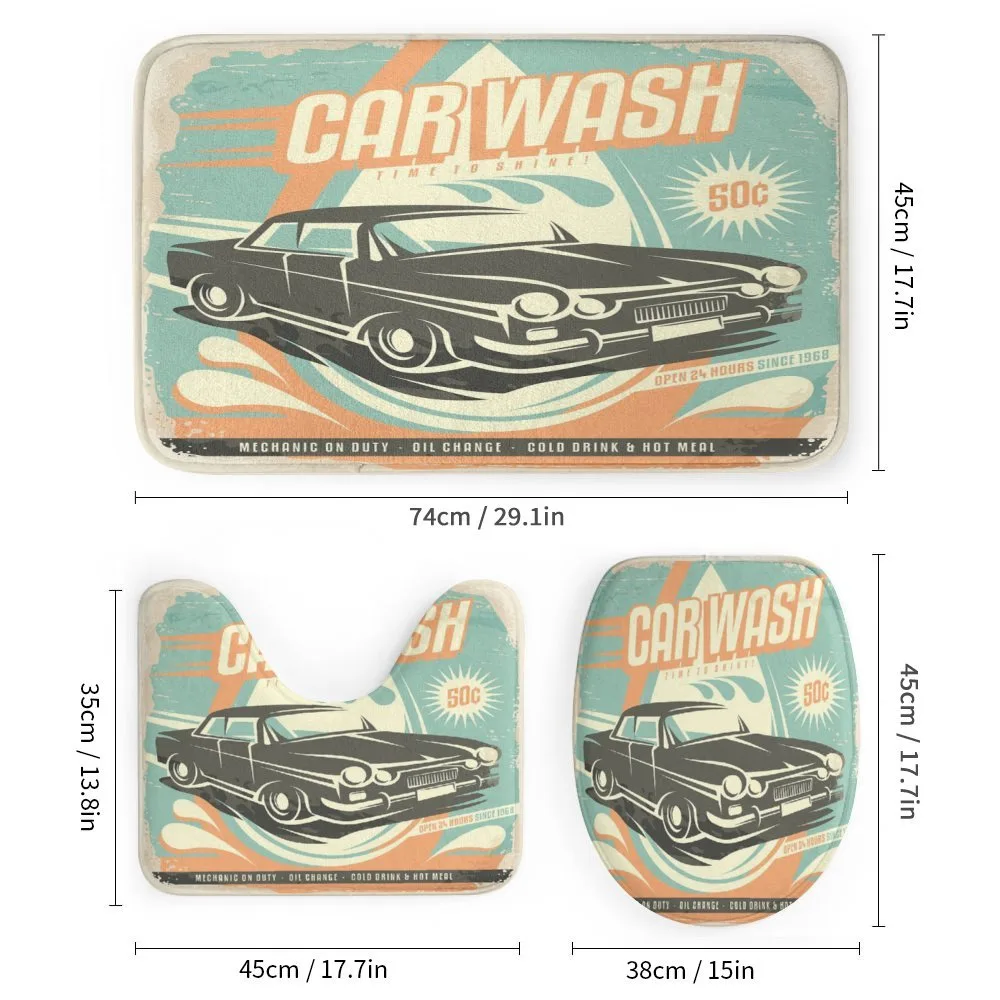 Retro Car Wash Poster — Detail 1