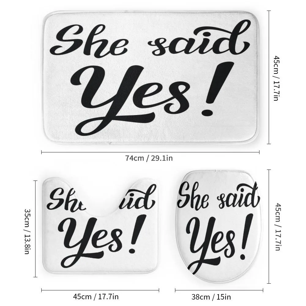 She Said Yes Words — Detail 1