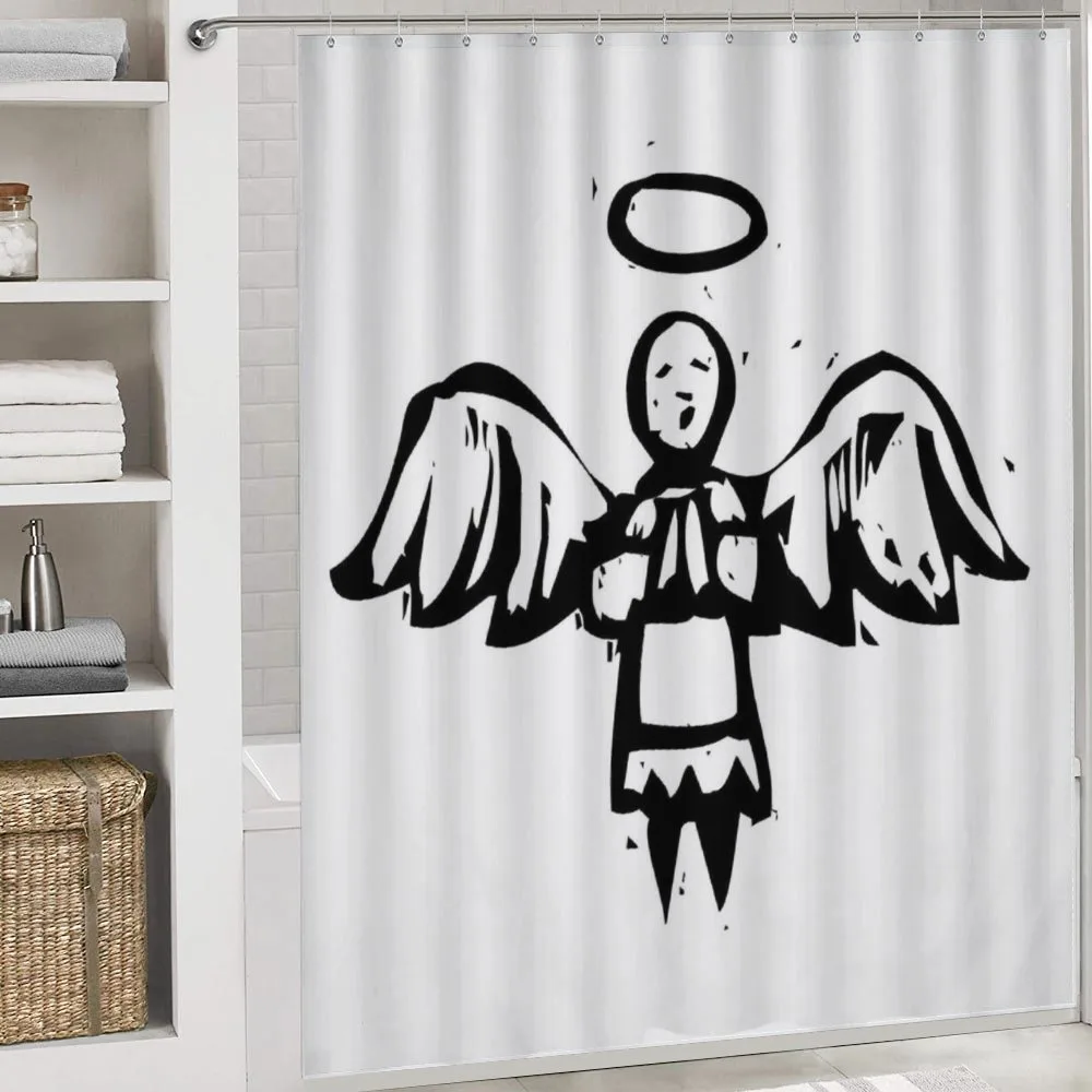 Sketch Style Christmas Angel — Detail 4