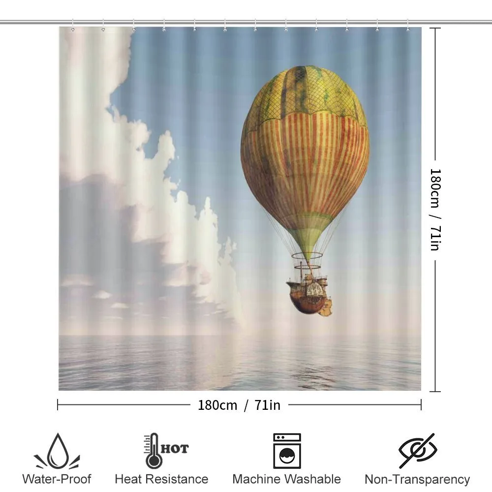 Striped Hot Air Balloon — Detail 2