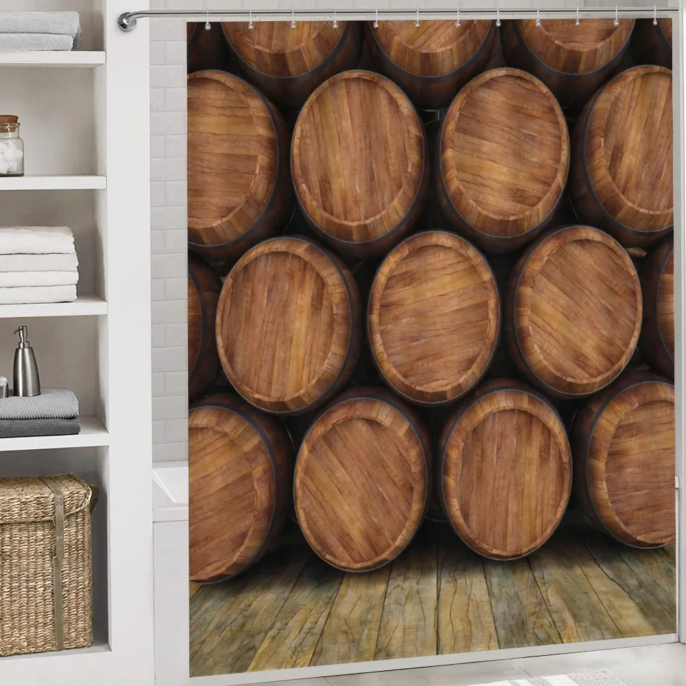 Wall of Wooden Barrels — Detail 4