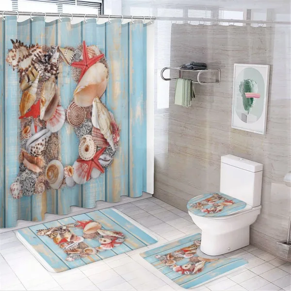 ABC Design Ocean Theme on a shower curtain
