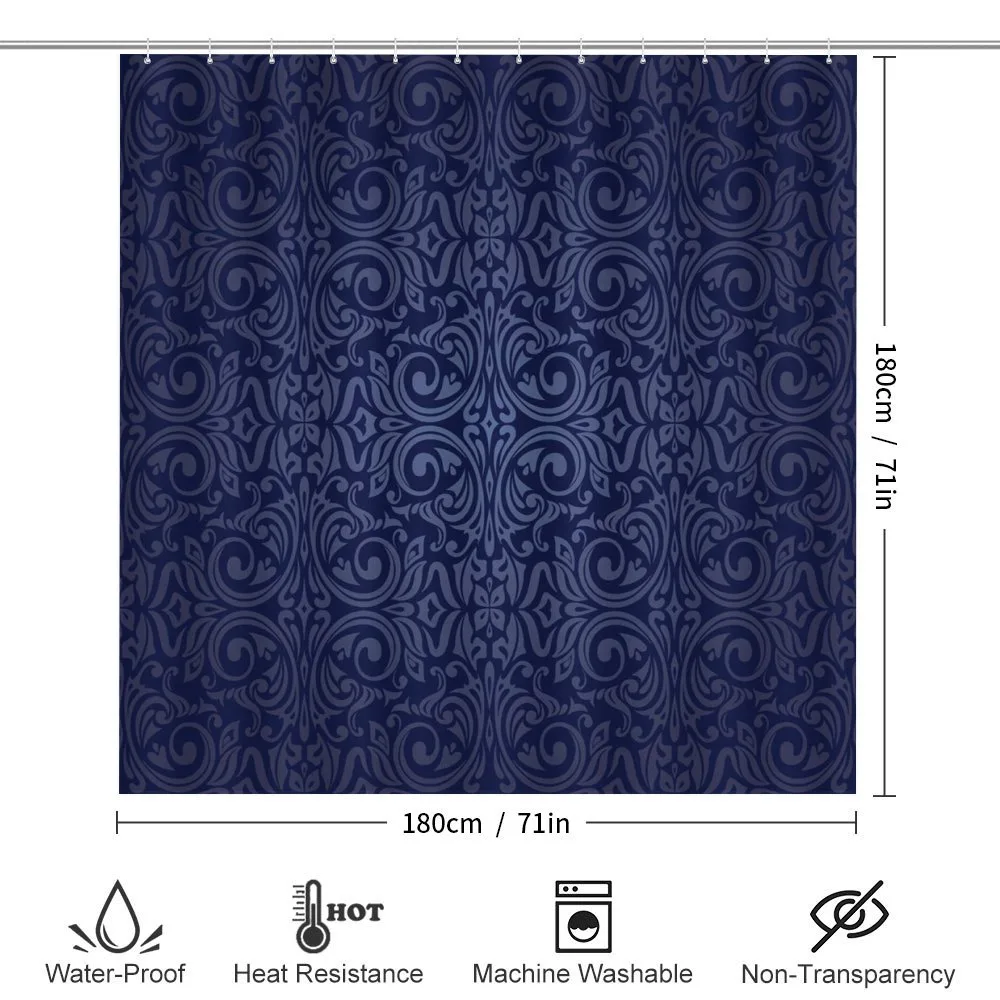 Blue Floral Old Design — Detail 2