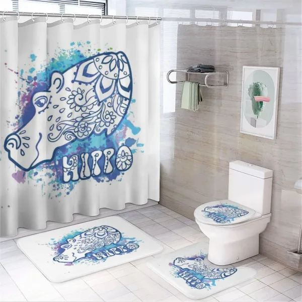 Bohemian Hippie Print on a shower curtain