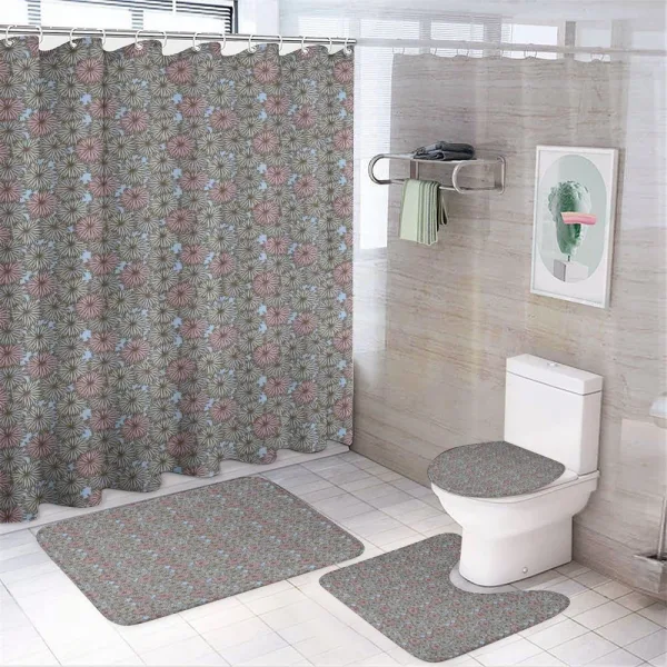 Botanical Garden Design on a shower curtain