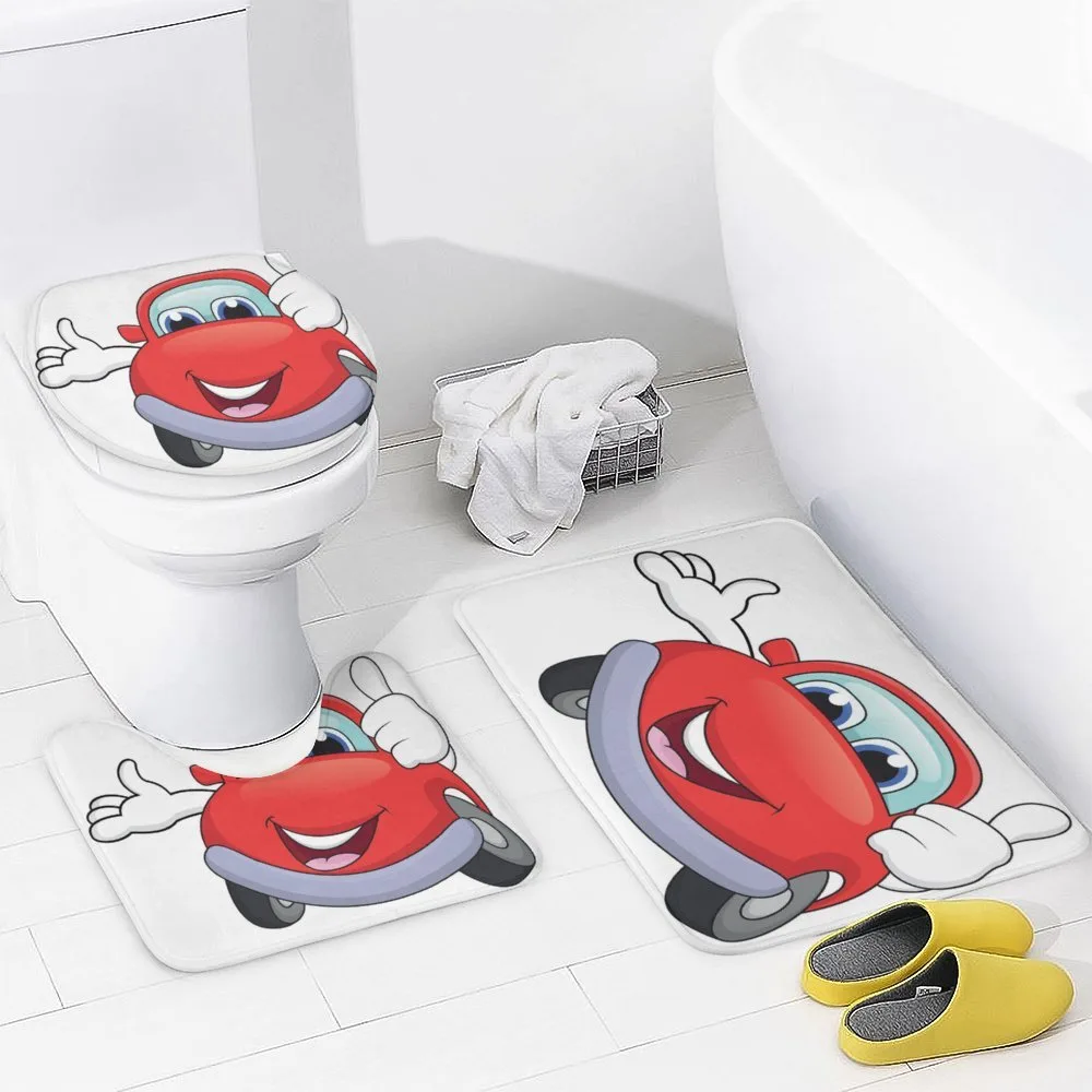 Cartoon Red Vehicle Happy — Detail 3