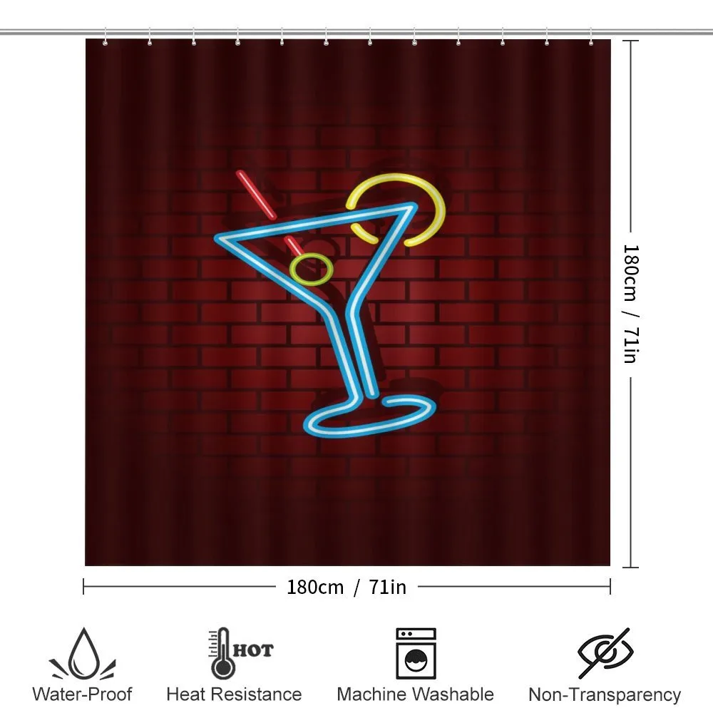 Cocktail Glass over Brick Wall — Detail 2
