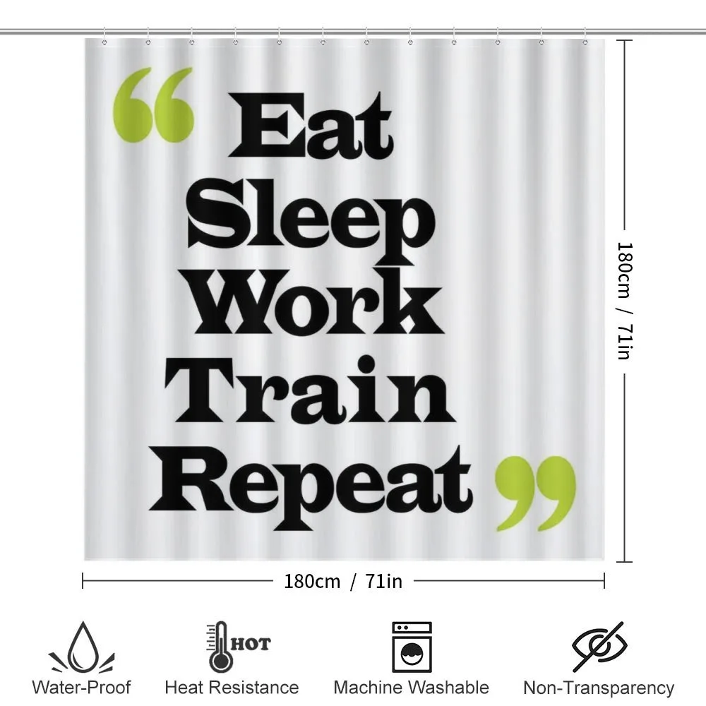 Eat Sleep Work Train Repeat — Detail 2