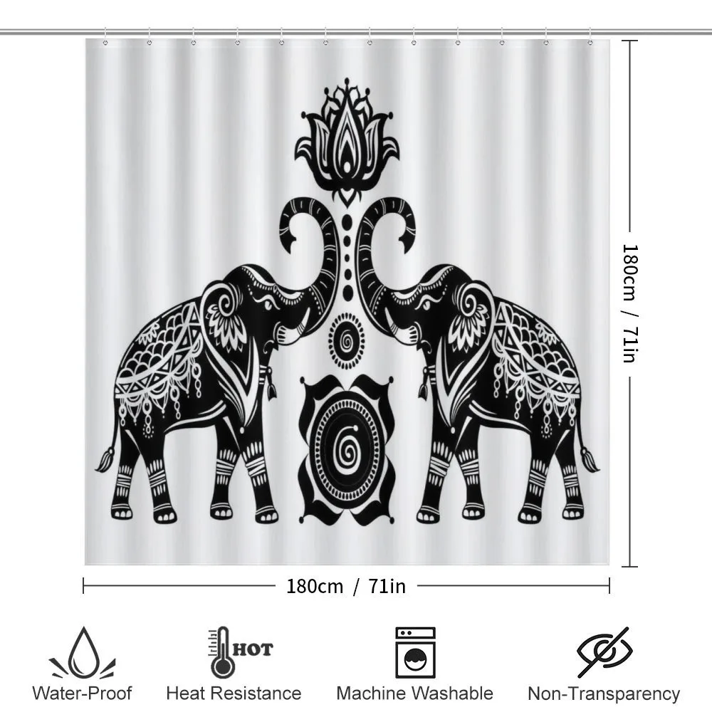 Elephants and Lotus — Detail 2