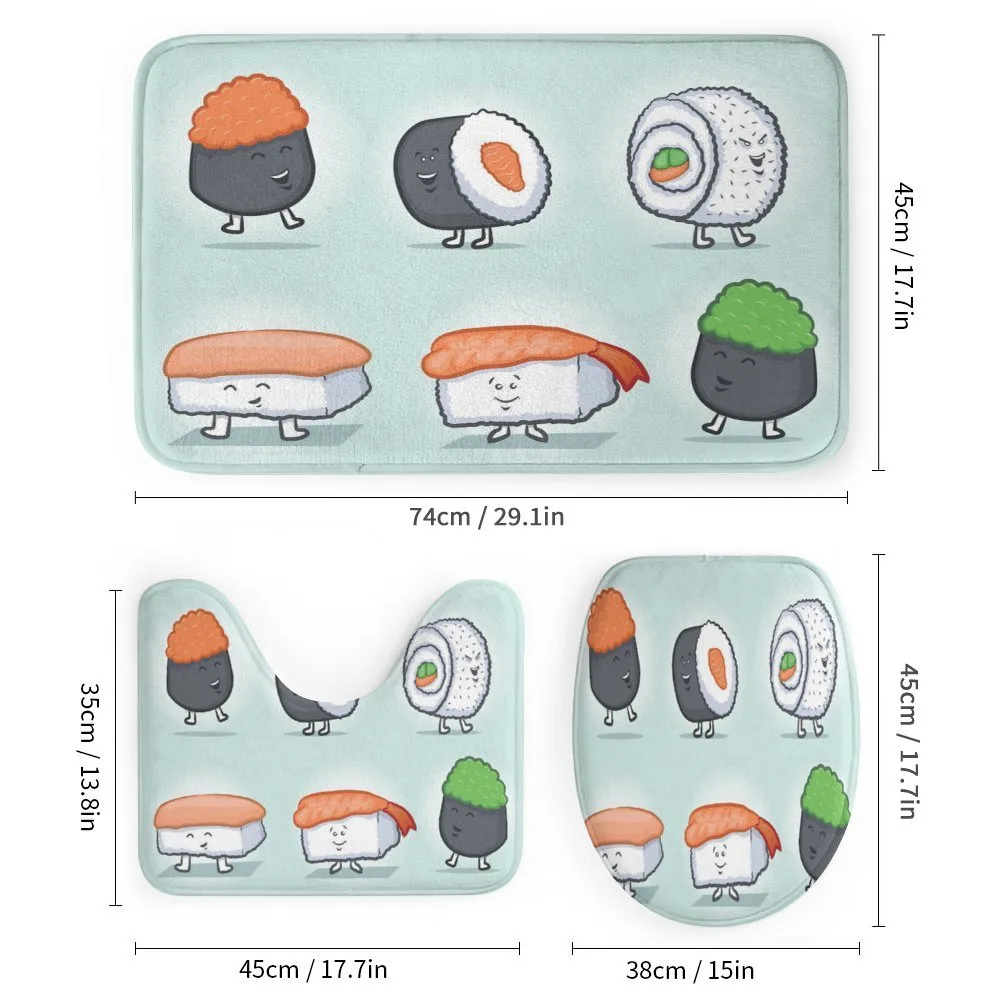 Funny Happy Sushi Characters — Detail 1