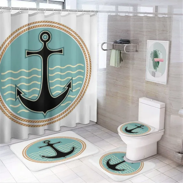 Nautical Design on a shower curtain