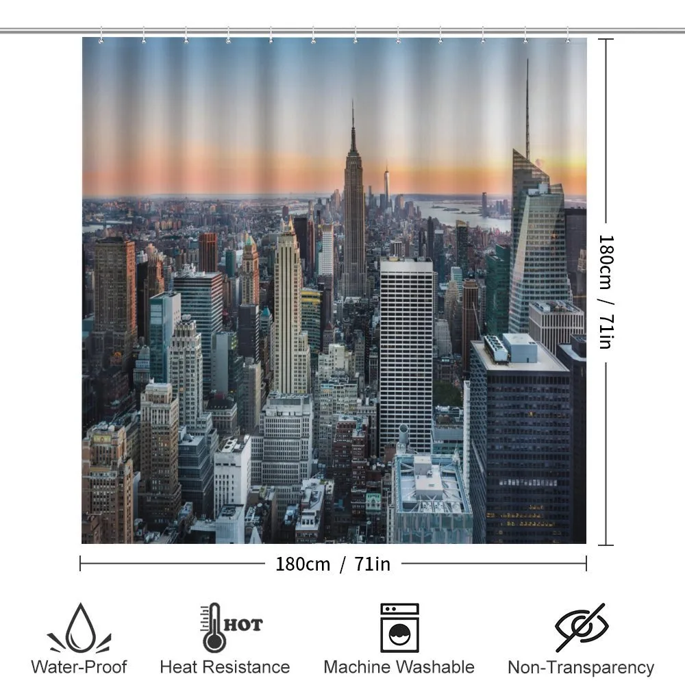 NYC Manhattan Skyline Dusk — Detail 2