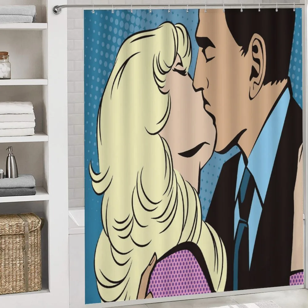 Pop Art Romantic Couple — Detail 4