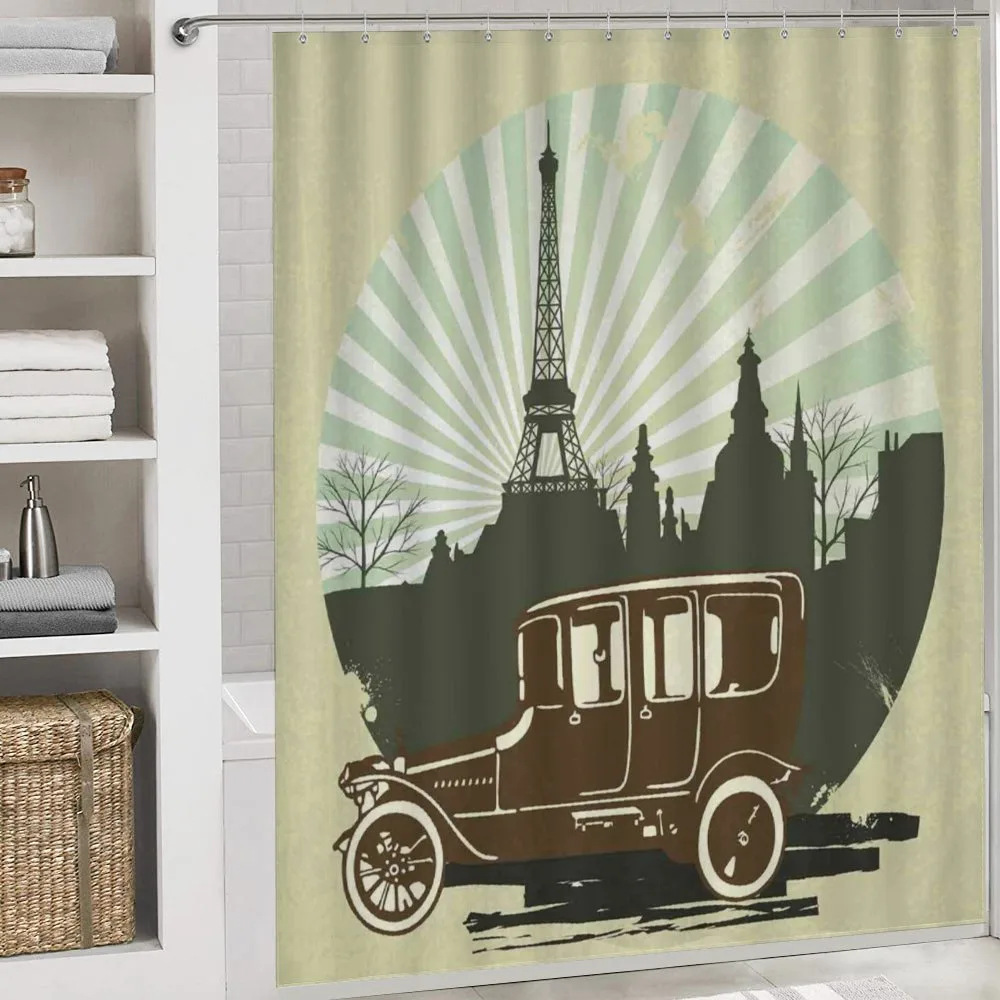 Retro Car Eiffel Tower — Detail 4