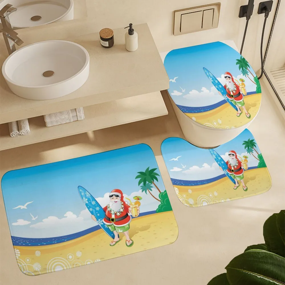 Santa on Beach Surf — Detail 5