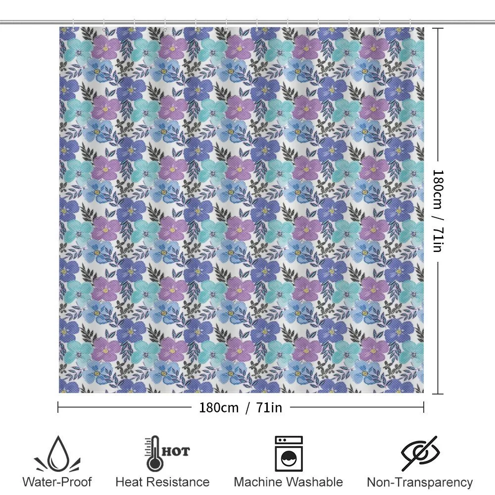 Soft Spring Flower Grid Art — Detail 2