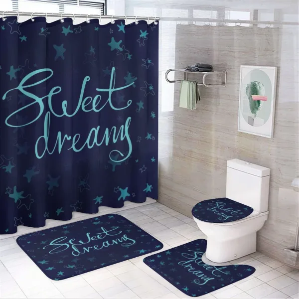 Starry Modern on a shower curtain
