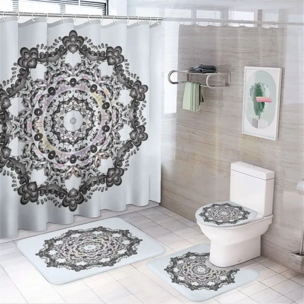Christmas Holiday Design on a shower curtain