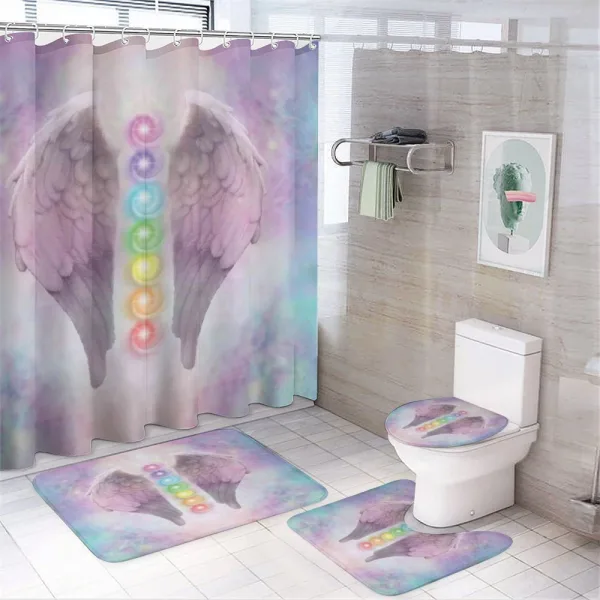 Color Balls on a shower curtain