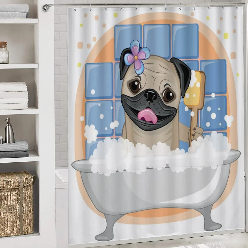 Dog Bath Caricature Funny — Detail 4