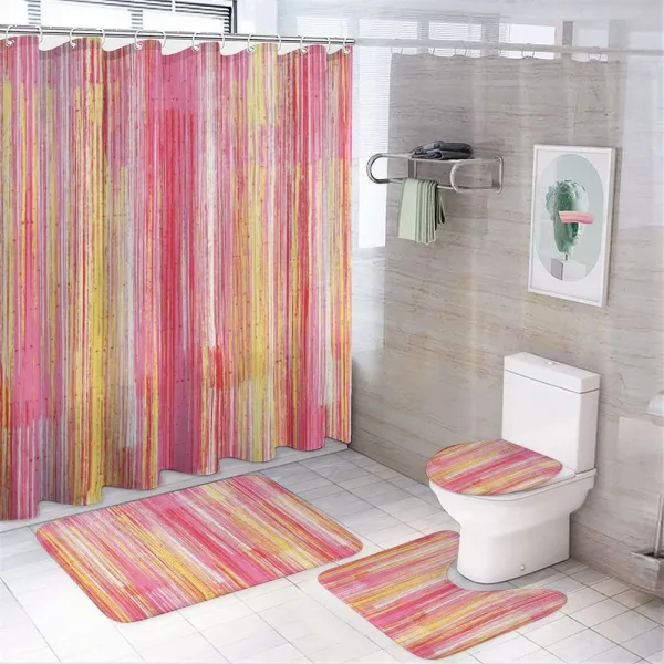 Flame Colors on a shower curtain